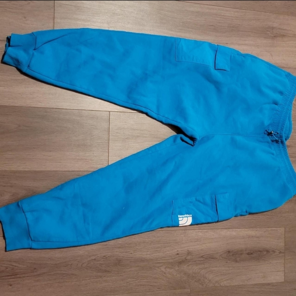 The North Face Blue Cargo Pants with Elastic Cuffs
